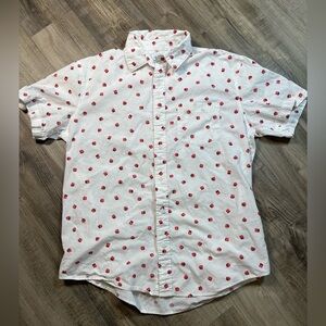 The Rail Men’s Dice Print Short Sleeve Button-Up Shirt – Size M